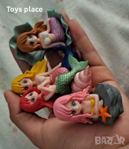 Лот фигурки за торта русалка, Пластмасови фигурки , снимка 2 - Фигурки - 50723091