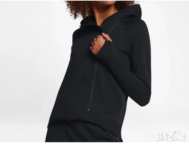 Nike Tech Fleece Cape суитчър с цял цип размер Л , снимка 6 - Спортни екипи - 52146183