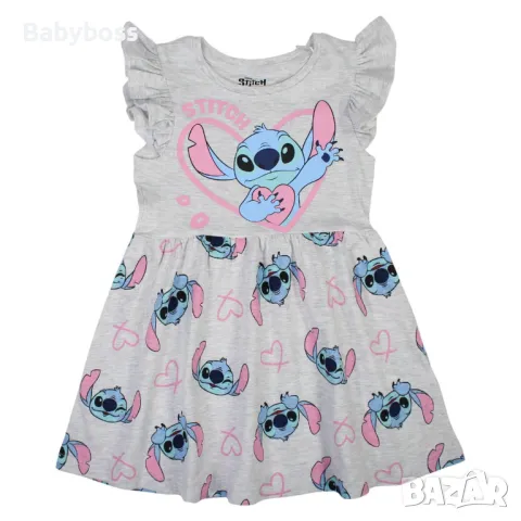 Лятна рокля за момиче Стич, снимка 1