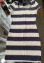 Бяло-синя рокля - H&M, снимка 1 - Рокли - 45073625