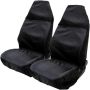 Калъфи за автомобилни седалки EKODE: Водоустойчиви, за предните седалки, черни.