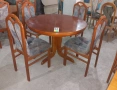 Комплект масивна разтегателна маса с 4 стола, снимка 4