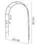 Градинска пергола арка за увивни растения, рози, цветя, сватбена арка, снимка 3