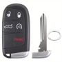 Кутийка за ключ с 5 бутона и острие за Jeep, CHRYSLER, DODGE, FIAT – смарт ключ, снимка 1