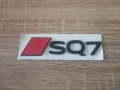 емблема Audi SQ7 нов стил черно с червено, снимка 4