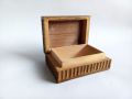 малка дървена кутийка с дърворезба Еделвайс, снимка 5