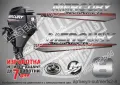 MERCURY 8 hp EFI 2013-2017 Меркюри извънбордов двигател стикери надписи лодка яхта outmerfs2-8, снимка 1