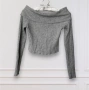 Bershka Off the shoulder croptop, снимка 1