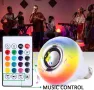 Топ хит Диско Блутуд Bluetooth лампа колона крушка цвят музика лед RGB, снимка 1