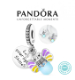 Нови! Талисман Пандора сребро 925 Pandora Sweet Happy Bee Lighting. Колекция Amélie, снимка 1 - Гривни - 45008168