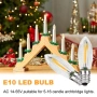 10 броя комплект Димируеми E10 LED крушки COB 0.2W 10–55V топъл цвят 15 000 часа, снимка 4