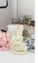 3D Заек с рокля и лалета силиконов молд форма фондан шоколад гипс смола свещ сапун, снимка 2