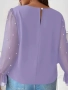 Нова красива дамска блуза в лилаво, снимка 2