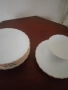 Чаша и 6 чинийки костен порцелан България , снимка 8