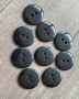 копчетата, черни,18мм., 9бр., снимка 1