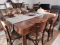 Старинна маса за хранене с шест стола, снимка 1