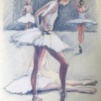 Балерини преди танца, снимка 1 - Картини - 45716076