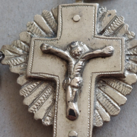 Много стар православен кръст от високопробно сребро 900, снимка 11 - Антикварни и старинни предмети - 45003629