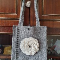 Плетена лятна чанта, снимка 1 - Чанти - 45524132