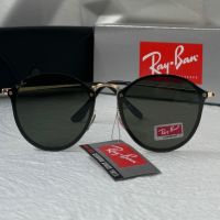 Ray-Ban RB3574 Blaze Round дамски мъжки слънчеви очила унисекс сини огледални, снимка 5 - Слънчеви и диоптрични очила - 45430582