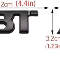 Емблема лого ABT AUDI АБТ sport хром или черен гланц различни размери, снимка 3 - Аксесоари и консумативи - 45236899
