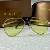 Gucci 2024 мъжки слънчеви очила авиатор с кожа 5 цвята, снимка 13 - Слънчеви и диоптрични очила - 45484592