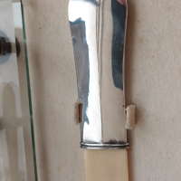 Стар сребърен писалищен  комплект на италиански чиновник-сребърна мастилница писалка печат нож , снимка 7 - Антикварни и старинни предмети - 45036863