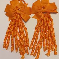 Оранжеви панделки на точици, снимка 1 - Други - 45269341