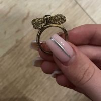 Марков, позлатен пръстен с релефни форми, снимка 2 - Пръстени - 45575051