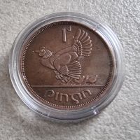 Монета . Ейре. 1 пени . 1965 година. По рядка монета., снимка 1 - Нумизматика и бонистика - 45374421