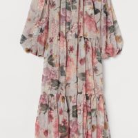 H&M - дълга рокля на цветя, снимка 2 - Рокли - 45903997
