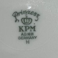 Античен порцелан сервиз KPM 1937г, снимка 11 - Прибори за хранене, готвене и сервиране - 45382097
