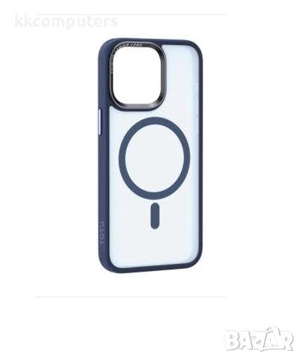 Калъф PVC Мат TOTU PC-36 MagSafe / Син / за iPhone 17 Pro 6.3 Баркод : 3133449, снимка 1