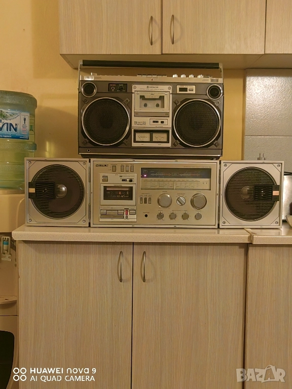 Hitachi trk - 8180/Sony-cfs -88/Радиокасетофон/, снимка 1