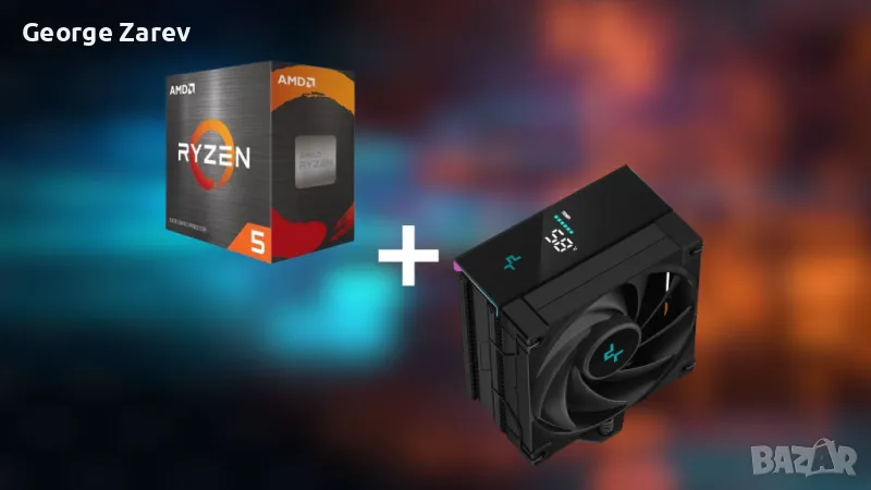 Ryzen 5 5500 + DeepCool AK400 DIGITAL 179.99 лв, снимка 1