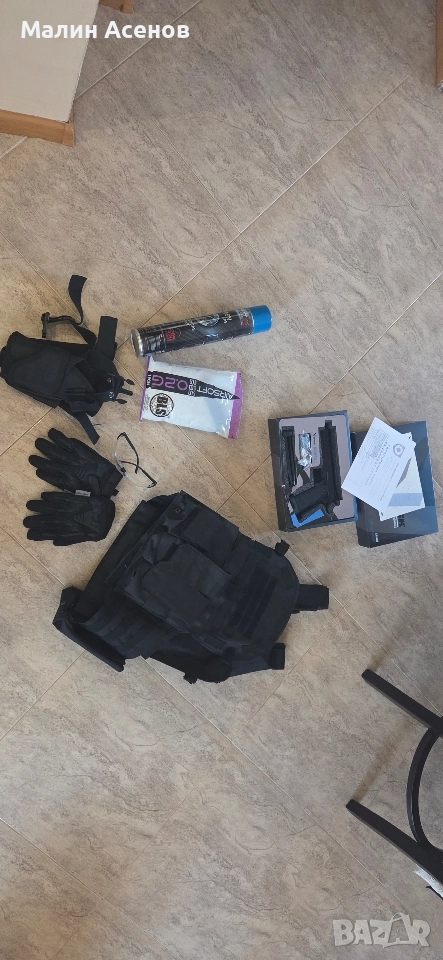 Airsoft пистолет и екипировка, снимка 1