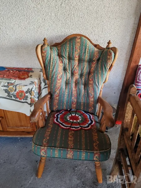 Кресло дъбов масив. , снимка 1