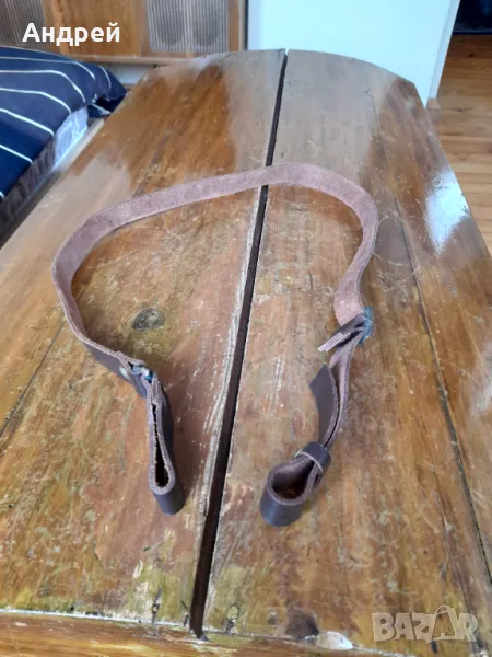 Стара кожена ремъчка,ремък за пушка #14, снимка 1