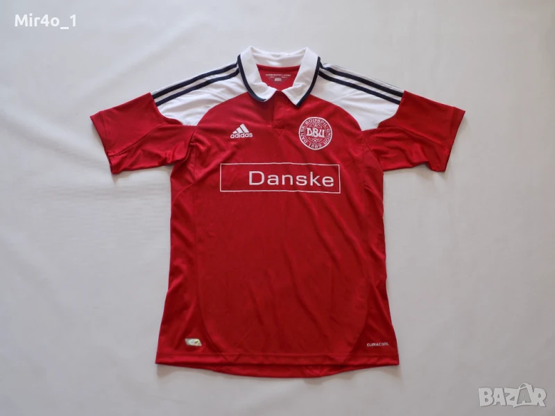 футболна тениска denmark adidas дания адидас екип блуза фанела оригинална спортна мъжка S, снимка 1