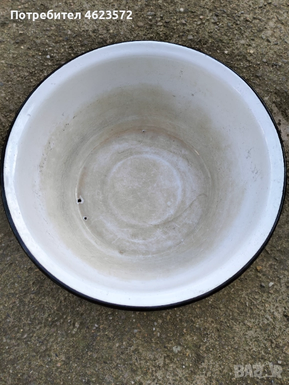 Стара емайлирана купа, снимка 1