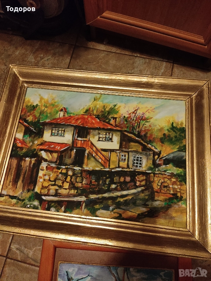 картината на платно БГ автор ВП, снимка 1