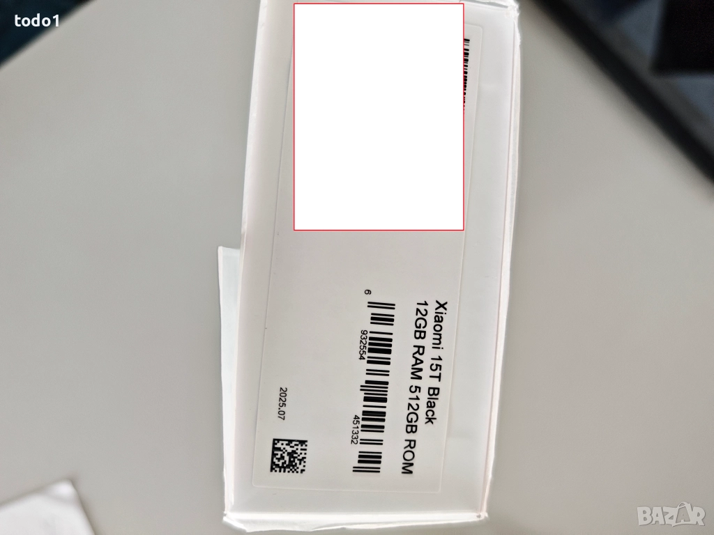 НОВ смартфон Xiaomi 15T Black 12GB RAM 512 GB ROM, снимка 1