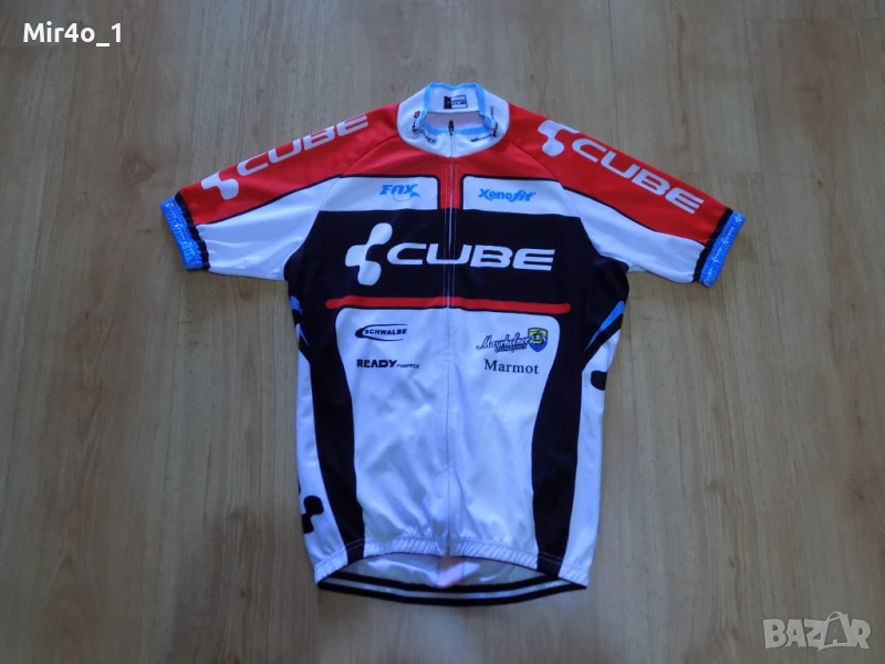 вело джърси cube тениска екип блуза елек горнище мъжко оригинално шосейно колоездене M, снимка 1