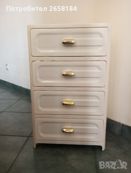 Шкаф с 5 чекмеджета, цвят крем, нов., снимка 1