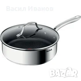 Дълбок тиган с капак 24 см Tefal Infinite, снимка 1