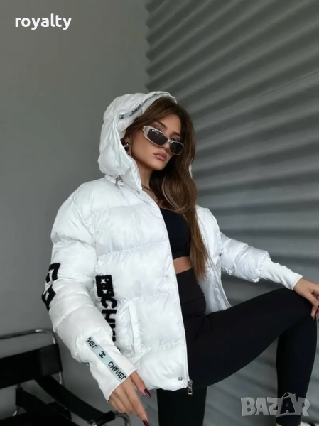 Ch🅰️nel Луксозно Бяло Зимно Дамско Яке , снимка 1