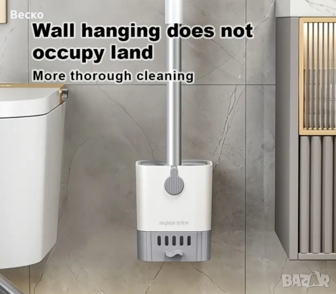 Диспенсър за сапун с пяна и четка за тоалетна чиния., снимка 1