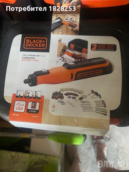 Мултифункционален ротационен инструмент с батерия Black and Decker , снимка 1