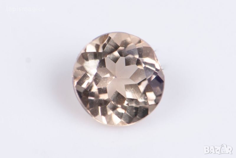 Топаз цвят шампанско 0.28ct 3.7mm кръгла шлифовка #6, снимка 1