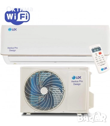 Инверторен климатик LDK 18K AEOLUS PRODESIGN 5.3KW WIFI A++ , снимка 1